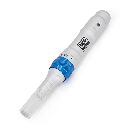 Derma Pen Auto Micro Needle Stamp Medical Grade Electric Rechargable 0-2.5mm Adjustable (Main Device +2Pcs 12 Needles Cartridge)